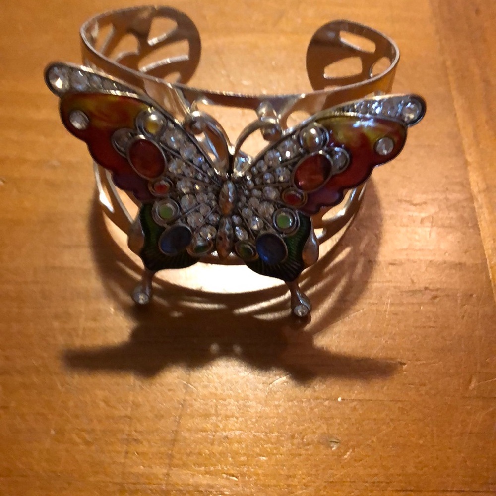 Butterfly cuff bracelet